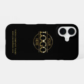 シンプル ミニマル オリジナル ビジネス 企業 ロゴ iPhone 16ケース (裏面横)