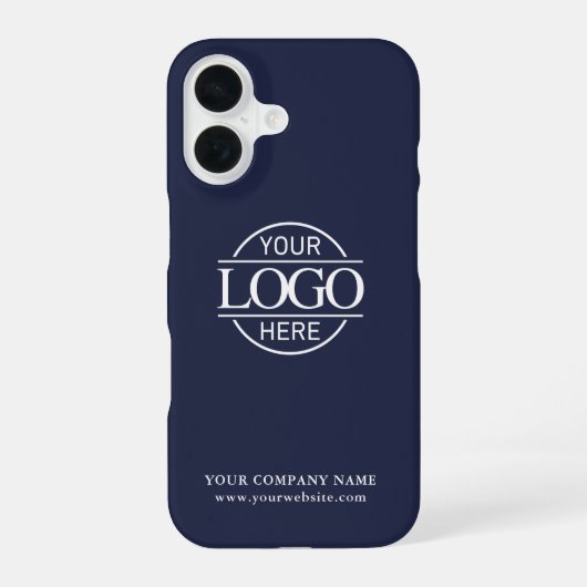 シンプル ミニマル オリジナル ビジネス 法人 ロゴ iPhone 16ケース (裏面)