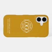 シンプル ミニマル カスタム ビジネス 会社 ロゴ iPhone 16ケース (裏面横)