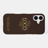 シンプル ミニマル カスタム ビジネス 会社 ロゴ iPhone 16ケース (裏面横)