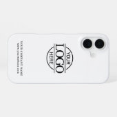 シンプル ミニマル カスタム ビジネス 会社 ロゴ iPhone 16ケース (裏面横)