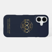 シンプル ミニマル カスタム ビジネス 会社 ロゴ iPhone 16ケース (裏面横)
