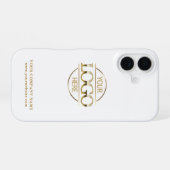 シンプル ミニマル カスタム ビジネス 会社 ロゴ iPhone 16ケース (裏面横)
