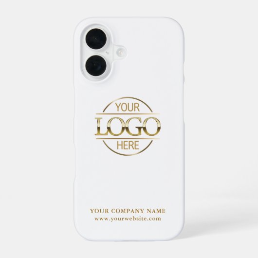シンプル ミニマル カスタム ビジネス 会社 ロゴ iPhone 16ケース (裏面)