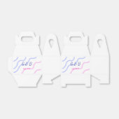 シンプル ミニマル カップル名 都市名 テキストを追加 フェイバーボックス (折り畳みなし)