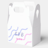 シンプル ミニマル カップル名 都市名 テキストを追加 フェイバーボックス (オープン)