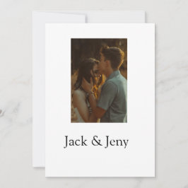 シンプル ミニマル カラフル 名前 写真 テキスト カスタム 招待状