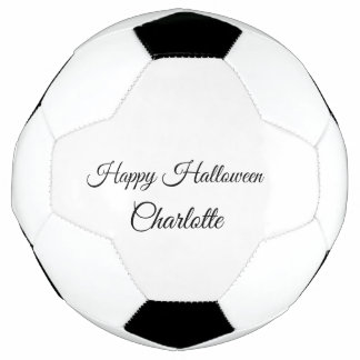 シンプル ミニマル.キュート 名前 ベビー ハッピー ハロウィン サッカーボール