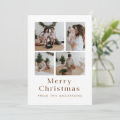 シンプル ミニマル クリスマス 4枚の写真 (スタンド正面)
