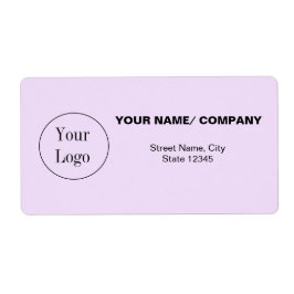 シンプル ミニマル テキスト ロゴ 会社名 返送先 ラベル