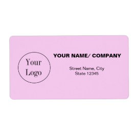 シンプル ミニマル テキスト ロゴ 会社名 返送先 ラベル