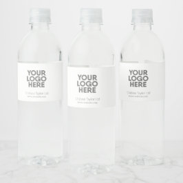 シンプル ミニマル ビジネス コーポレート イベント ロゴ ペットボトルラベル