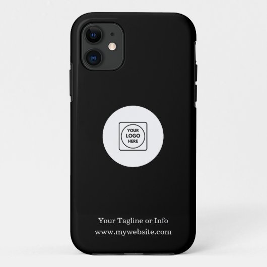 シンプル ミニマル ビジネス ロゴ プロモ iPhone ケース Case-Mate iPhoneケース (裏面)