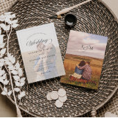 シンプル ミニマル フォト ウェディング 招待状