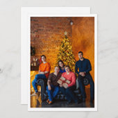 シンプル ミニマル フォト カリグラフィー シーズンカード (正面/裏面)