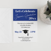 シンプル ミニマル フォト 卒業パーティー 招待状