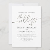 シンプル ミニマル ブラック テキスト カリグラフィー テンプレート (正面)