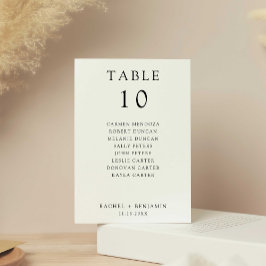 シンプル ミニマル ブラック ホワイト ウェディング 席次表