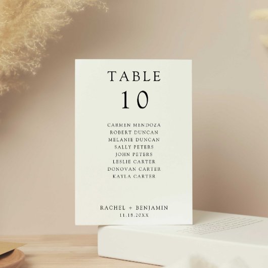 シンプル ミニマル ブラック ホワイト ウェディング 席次表