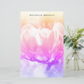 シンプル ミニマル プロフェッショナル フラワー デザイン 便箋 (スタンド正面)