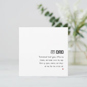 シンプル ミニマル ユニーク 猫パパ カード (スタンド正面)