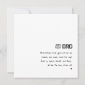 シンプル ミニマル ユニーク 猫パパ カード (正面)