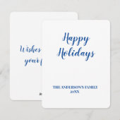 シンプル ミニマル ロゴ テキスト 名前を入力 シーズンカード (正面/裏面)