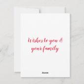 シンプル ミニマル ロゴ テキスト 名前を入力 シーズンカード (裏面)