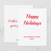 シンプル ミニマル ロゴ テキスト 名前を入力 シーズンカード (正面/裏面)