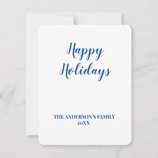 シンプル ミニマル ロゴ テキスト 名前を追加 シーズンカード (正面)