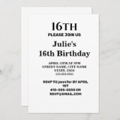 シンプル ミニマル ロゴ テキスト 名前を追加 招待状 (正面/裏面)