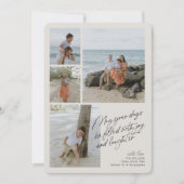 シンプル ミニマル 喜び 笑顔 緑の写真 コラージュ シーズンカード (正面)