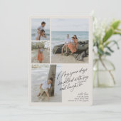 シンプル ミニマル 喜び 笑顔 緑の写真 コラージュ シーズンカード (スタンド正面)