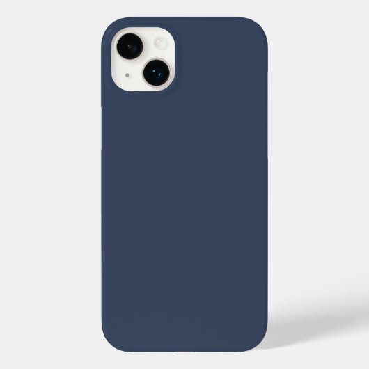 シンプル ミニマル 無地 カスタム 青 灰色 リッチ Case-Mate iPhoneケース (裏面)