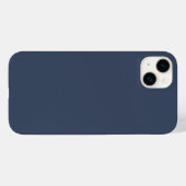 シンプル ミニマル 無地 カスタム 青 灰色 リッチ Case-Mate iPhoneケース (裏面 (横))
