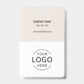 シンプル ミニマル 社員 ID バッジ (Back)