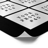 シンプル ミニマル 45枚 写真コラージュ オーダーメイド ポスター (角)