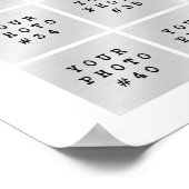 シンプル ミニマル 45枚 写真コラージュ オーダーメイド ポスター (角)