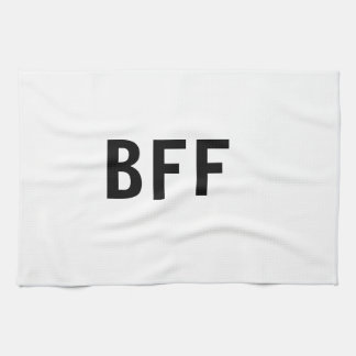 シンプル ミニマル BFF ベストフレンド 家族 名前入り キッチンタオル