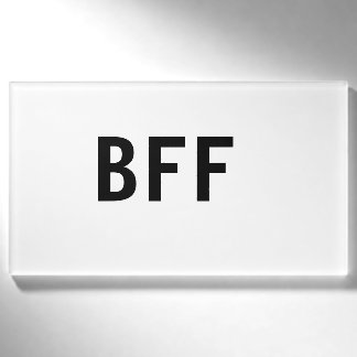 シンプル ミニマル BFF ベストフレンド 家族 名前入り 名札