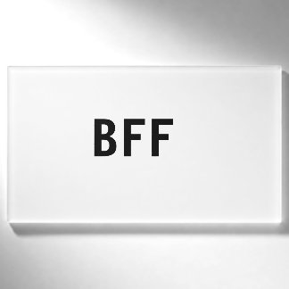 シンプル ミニマル BFF ベストフレンド 家族 名前入り 名札