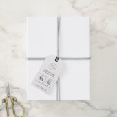 シンプル ミニマル QR コード 衣類プライス タグ ラベル (より糸付き)