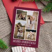 シンプル メリークリスマス４ フォトコラージュ｜PLUM シーズンカード