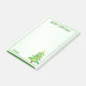 シンプル・メリー・クリスマス・ツリー・トゥ・ドゥ・リスト：名前 ポストイット (アングル)