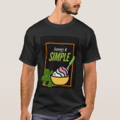 「シンプル」メンズベーシックTシャツ Tシャツ (正面)