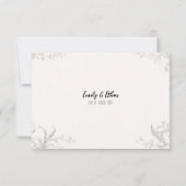 シンプル＆モダンなカスタマイズ結婚式お礼カード サンキューカード (裏面)