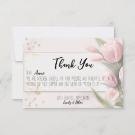 シンプル＆モダンなカスタマイズ結婚式お礼カード サンキューカード