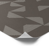 シンプル、モダントレンディー図形パターン ポスター (角)