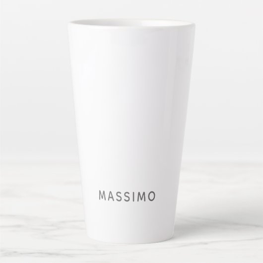 シンプル モダン お名前入れ カフェラテマグ (正面)