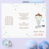 シンプル モダン アイスクリーム スプリンクラーズ ミニマリスト キュート チラシ (シングル)